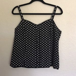 Polka Dot Retro Camisole/Bustier Top